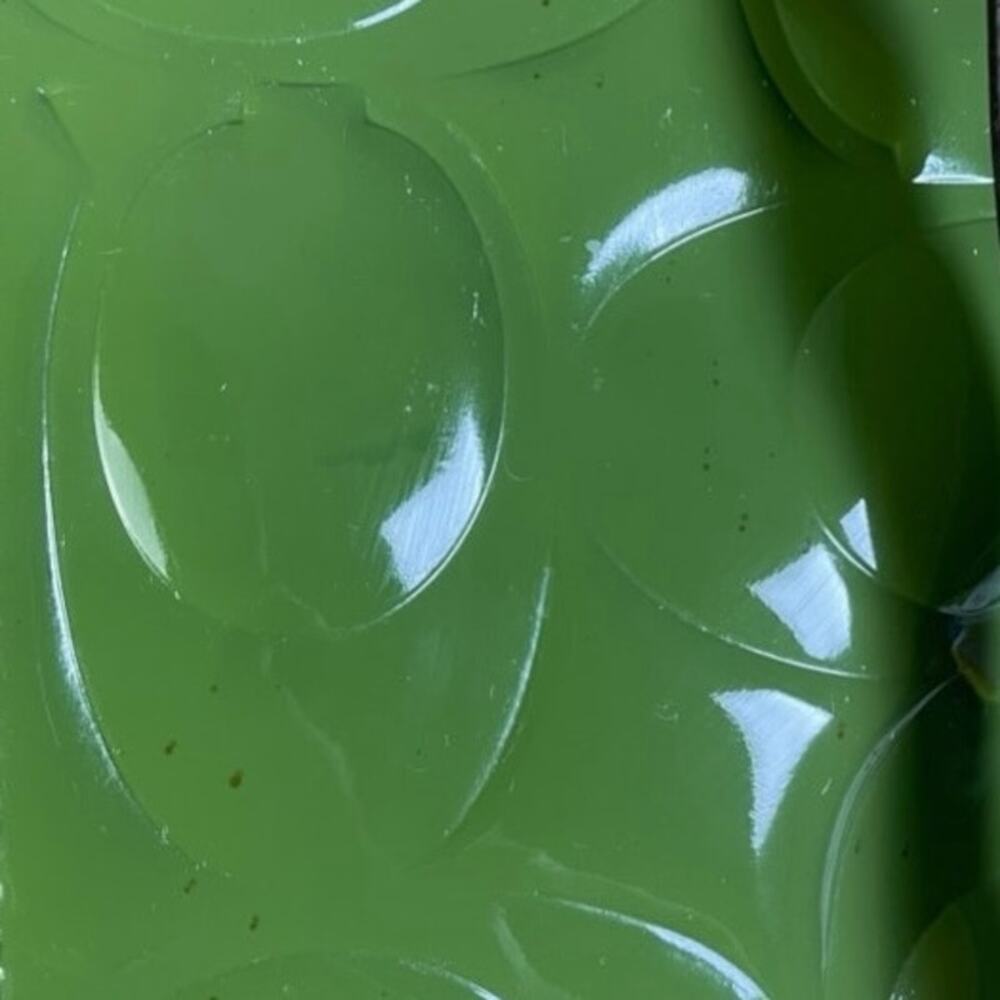 Coach Peyton Apple Green Patent Leather Embossed “C” Logo Tote Bag - Picture 9 of 10